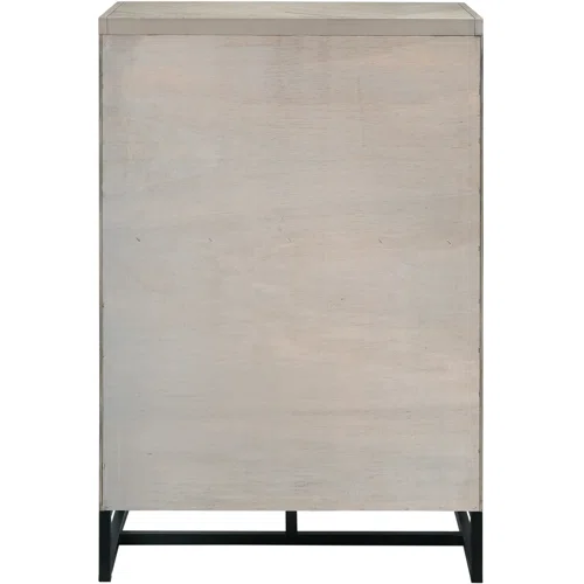 Industrial Mid-Century Modern Platform Bedroom Set with Herringbone Design Headboard – Stylish and Versatile