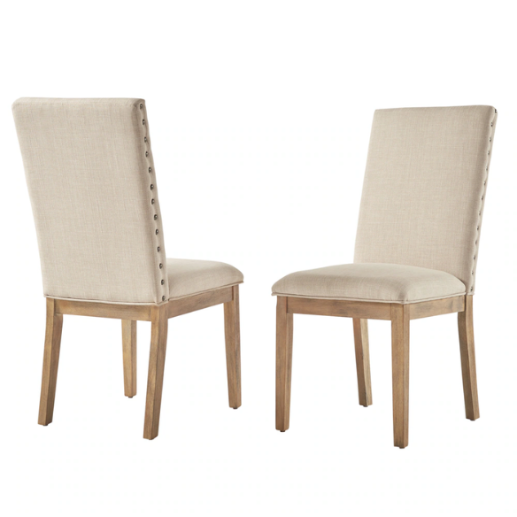 Modern Fabric and Wood Dining Set – Where Elegance Meets Comfort and Style