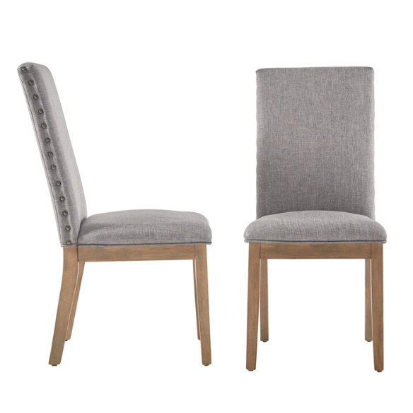 Modern Fabric and Wood Dining Set – Where Elegance Meets Comfort and Style