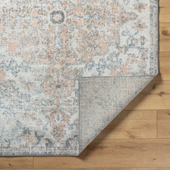 Timeless Traditional Woven Area Rug – Machine-Woven Polypropylene, Medium Pile, Durable and Easy to Clean