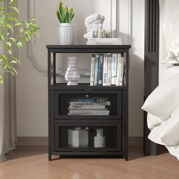 Metal Framed 3-Piece Full Double Size Bedroom Set – Sleek Design with Sturdy Frame and Modern Appeal