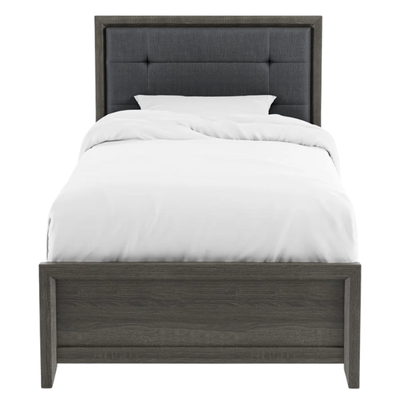Rustic Grey Farmhouse 5-Piece Twin Bedroom Set – Charming & Durable Design
