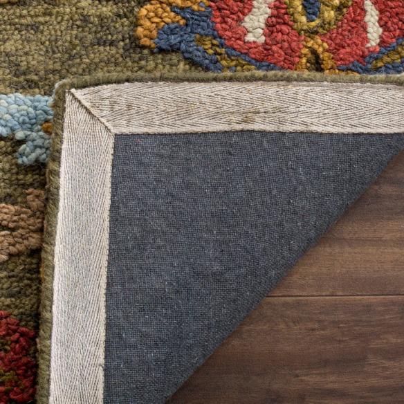 Tufted Wool Area Rug – Luxurious Floral Design