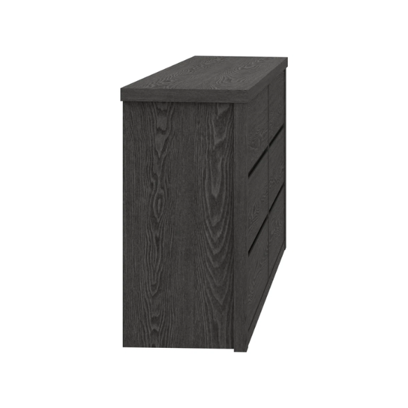 Modern 46.46'' 6-Drawer Double Dresser with Hidden Handles and Wood Grain Finish