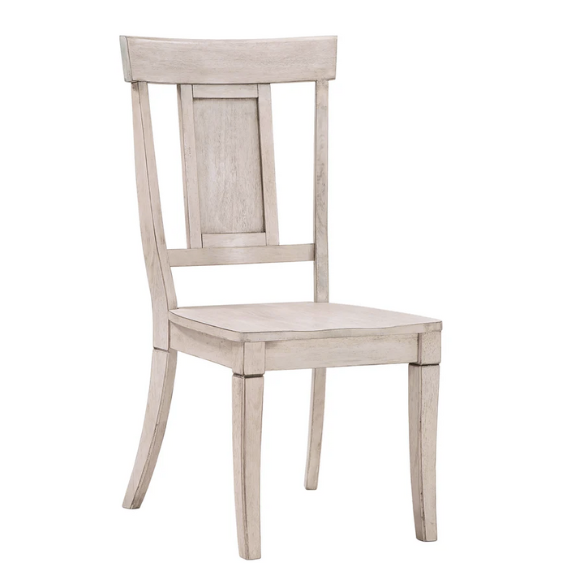 Solid Wood Slat Back Dining Chairs (Set of 2) – Farmhouse Style Seating