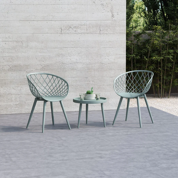 Mid-Century Modern Dining Chairs (Set of 2) – Comfortable Seat with Sturdy Metal Legs for Dining or Extra Seating