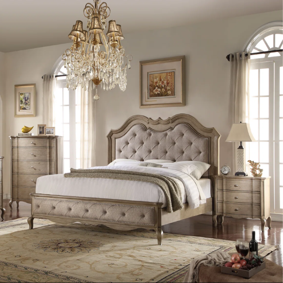 Elegant Upholstered Standard Configurable Bedroom Set – Designed with Luxurious Upholstery for a Sophisticated and Comfortable Bedroom Retreat