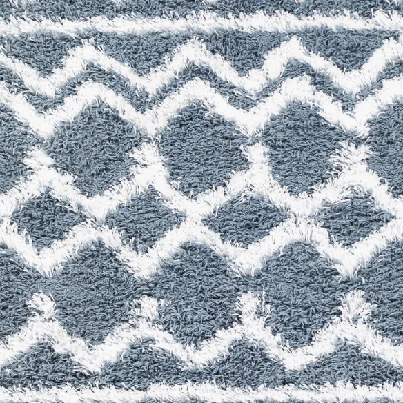 Soft Cozy Woven Shag Bohemian Tribal Area Rug