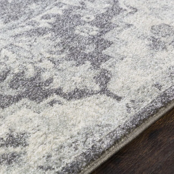 Timeless Traditional Woven Area Rug – Machine-Woven Polypropylene, Medium Pile, Durable and Easy to Clean