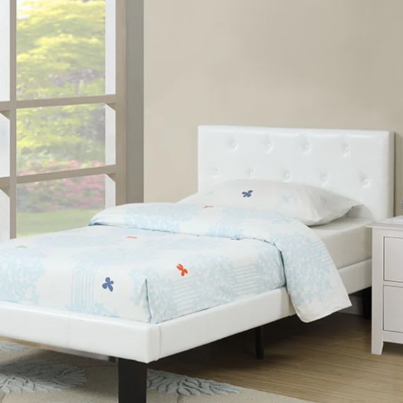 Stylish 4-Piece White Twin Bedroom Set – Complete Bedroom Furniture Collection
