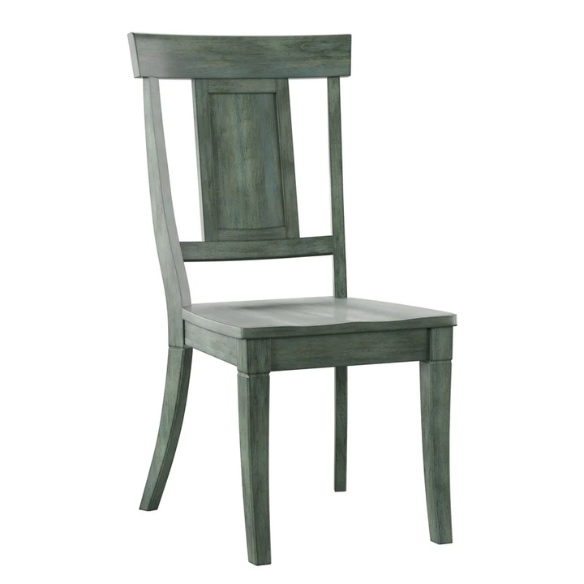 Solid Wood Slat Back Dining Chairs (Set of 2) – Farmhouse Style Seating
