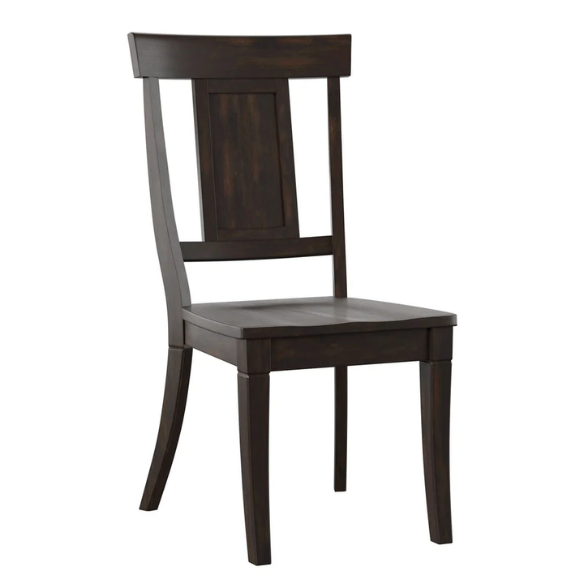 Solid Wood Slat Back Dining Chairs (Set of 2) – Farmhouse Style Seating