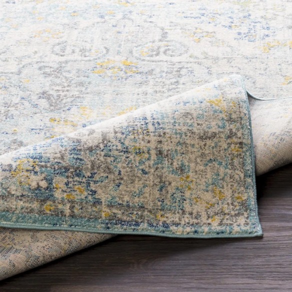 Timeless Traditional Woven Area Rug – Machine-Woven Polypropylene, Medium Pile, Durable and Easy to Clean