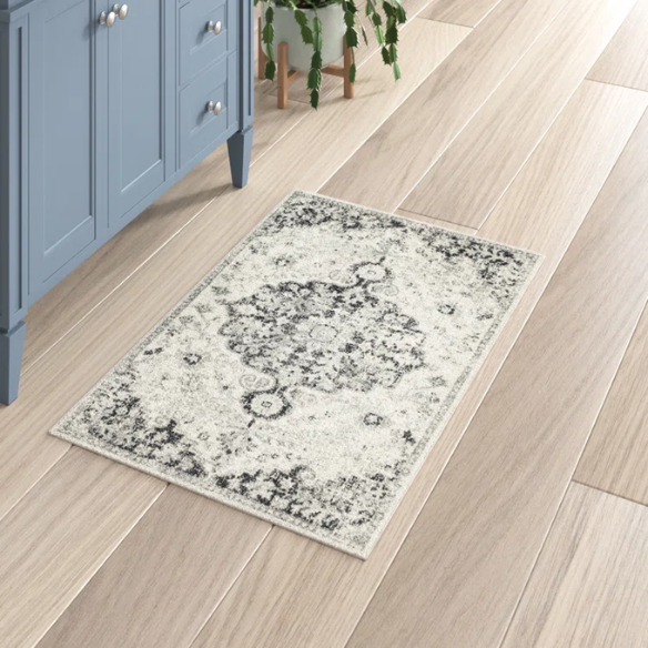 Timeless Traditional Woven Area Rug – Machine-Woven Polypropylene, Medium Pile, Durable and Easy to Clean