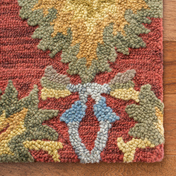 Tufted Wool Area Rug – Luxurious Floral Design