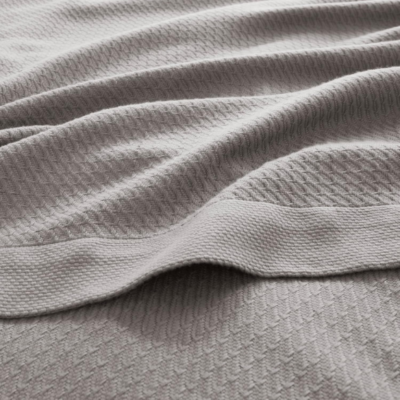 Grey Egyptian Cotton Quilted Blanket – Soft, Breathable & All-Season Comfort