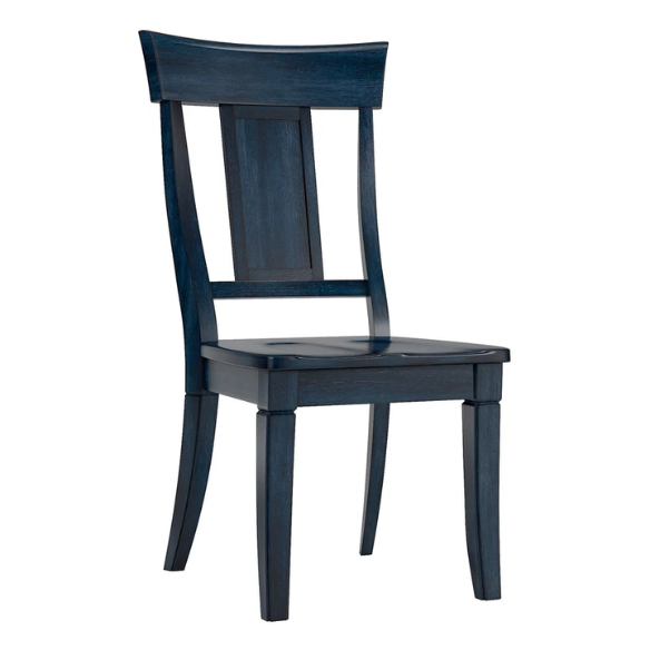 Solid Wood Slat Back Dining Chairs (Set of 2) – Farmhouse Style Seating