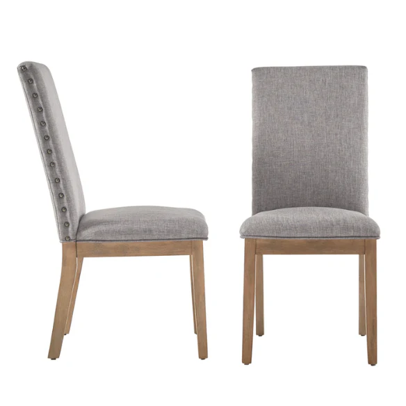Modern Fabric and Wood Dining Set – Where Elegance Meets Comfort and Style