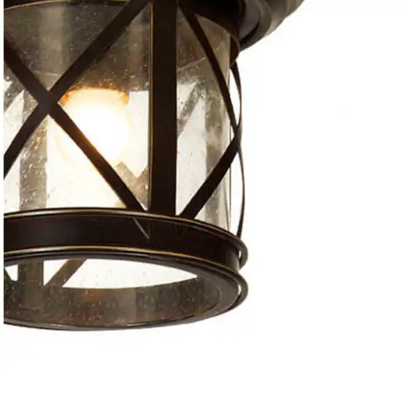 1-Light Outdoor Ceiling-Mounted Light in Sandy Black Finish – Industrial-Style Exterior Fixture with Clear Seedy Glass Shade for Porch, Patio, or Garden