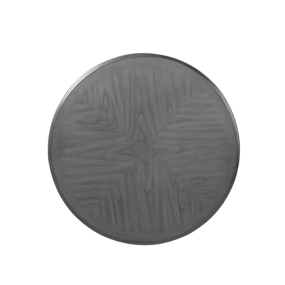 5-Piece Dining Set – Modern Farmhouse Round Table with Curvy Legs & X-Cross Chair Detail