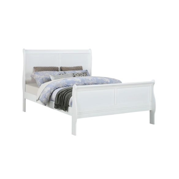 Sleigh Twin Bedroom Set: Elegant Wooden Furniture with a Sleek Finish for Timeless Style