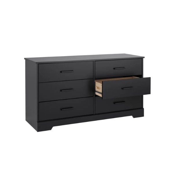 Rustic Modern 6-Drawer 53.25" W Double Dresser with Timeless Farmhouse Charm