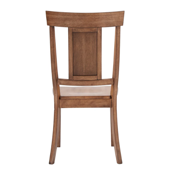 Solid Wood Slat Back Dining Chairs (Set of 2) – Farmhouse Style Seating