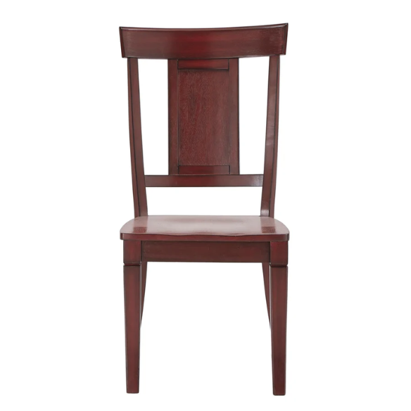 Solid Wood Slat Back Dining Chairs (Set of 2) – Farmhouse Style Seating