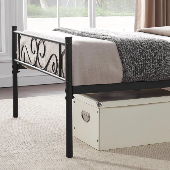 Style Black Metal 3-Piece Twin Bedroom Set – Modern & Durable Design