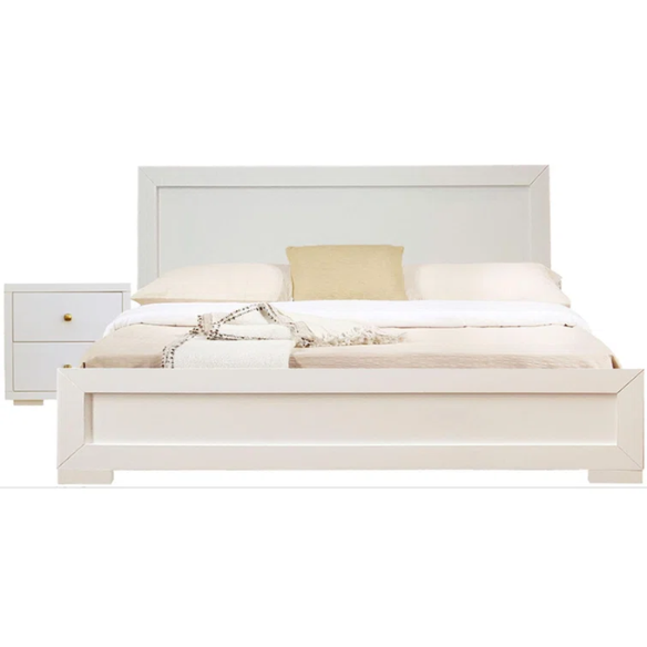 Polished Wooden Platform Full Double Size Bedroom Set – Elegant Design with Sturdy Construction and Timeless Appeal