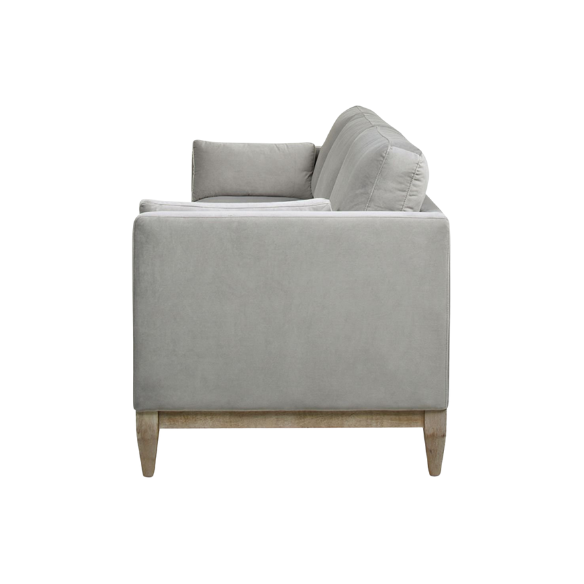 Modern Farmhouse Velvet Upholstered Pillow-Back Sofa – Cozy, Stylish Comfort for Your Living Room