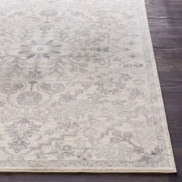 Timeless Traditional Woven Area Rug – Machine-Woven Polypropylene, Medium Pile, Durable and Easy to Clean