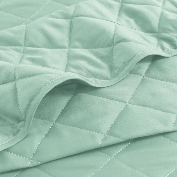 Microfiber Reversible Diamond Quilt Set – Soft, Stylish, and Hypoallergenic Bedding for Ultimate Comfort