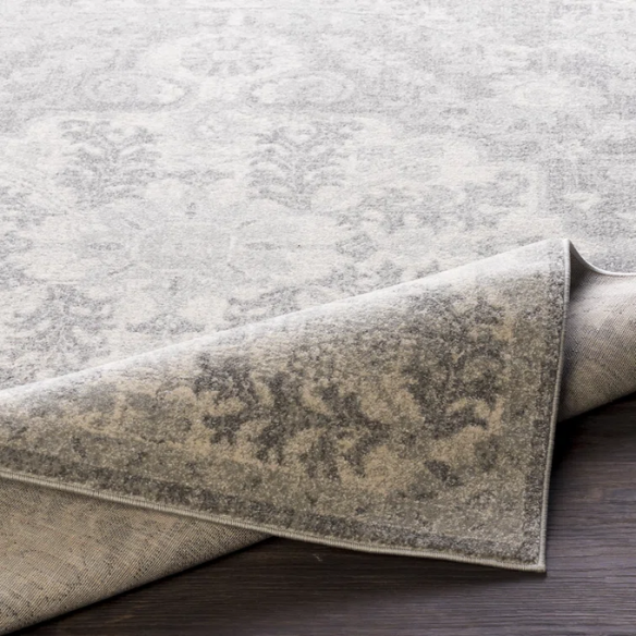Timeless Traditional Woven Area Rug – Machine-Woven Polypropylene, Medium Pile, Durable and Easy to Clean