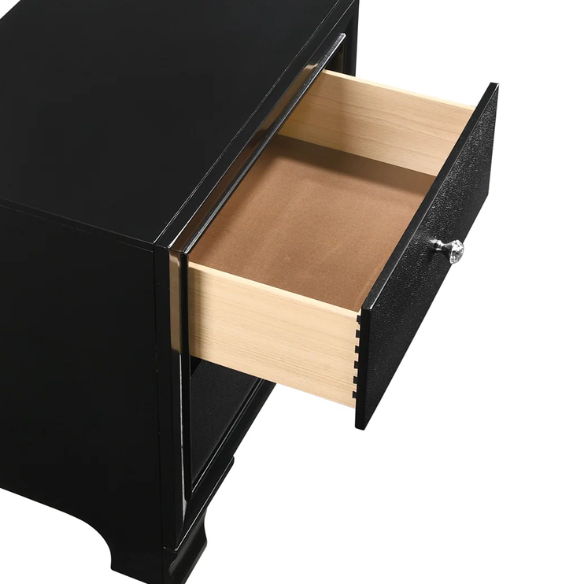 LED-Lit Black Framed 3-Piece Twin Bedroom Set – Modern, Stylish, & Illuminated Design