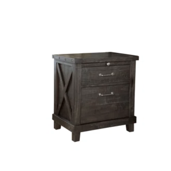 Industrial-Inspired Wood Standard Configurable Bedroom Set: Crafted from Solid Acacia and Pine with Hand-Hewn Planks, Metal Hook-On Side Rails, and Cross Slat Support System for Ultimate Durability and Unique Patina Finish