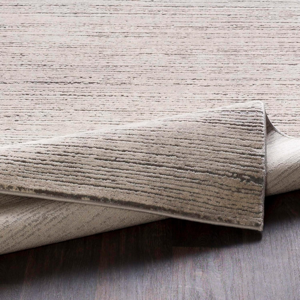 Modern Abstract Gray Area Rug – Stain-Resistant, High-Low Pile, Distressed Ivory Hues for a Relaxed, Stylish Touch