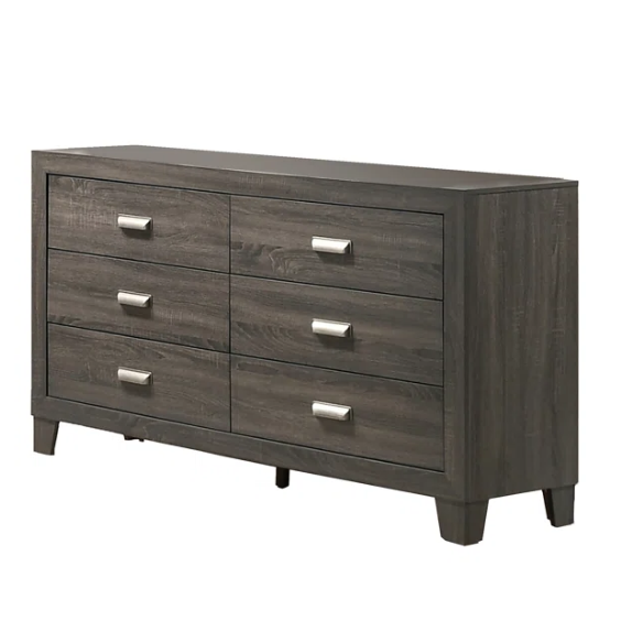 Rustic Gray Wooden 3-Piece Full Double Size Bedroom Set – Charming Design with Sturdy Craftsmanship and Timeless Appeal