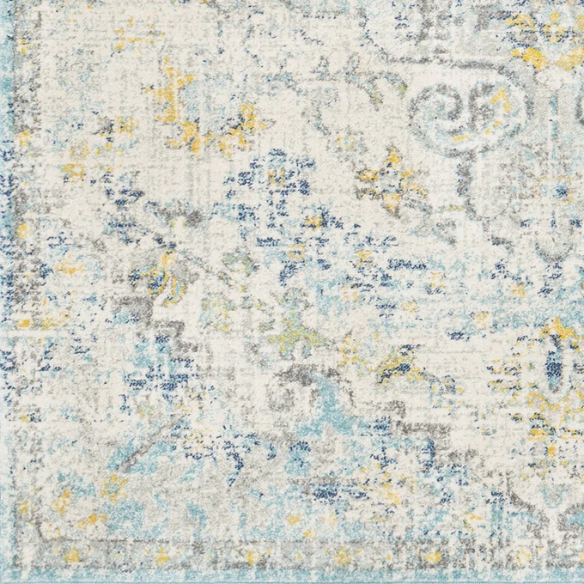 Timeless Traditional Woven Area Rug – Machine-Woven Polypropylene, Medium Pile, Durable and Easy to Clean