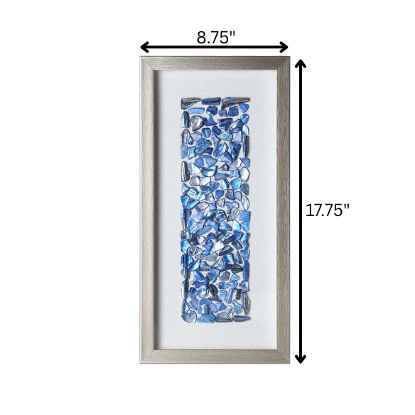 Coastal-Inspired Wall Decor Set of 2 – Handpicked Seashell Mosaic Art on Linen Background, Bringing Oceanic Charm and Beachside Serenity to Your Home