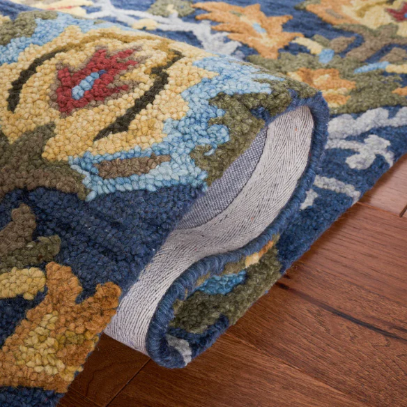 Tufted Wool Area Rug – Luxurious Floral Design