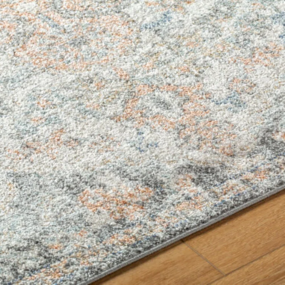 Timeless Traditional Woven Area Rug – Machine-Woven Polypropylene, Medium Pile, Durable and Easy to Clean