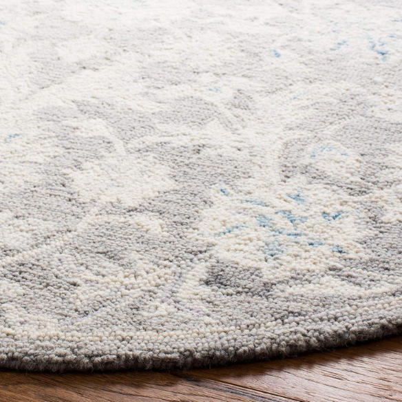 Tufted Wool Area Rug – Luxurious Floral Design