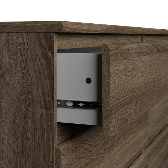 Versatile 60.5" 6-Drawer Double Dresser with Smooth Metal Glides and Clean-Lined Silhouette