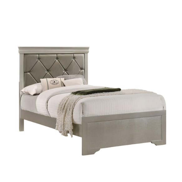 Glamour Bedazzled 5-Piece Twin Bedroom Set – Sparkling Elegance & Luxe Design