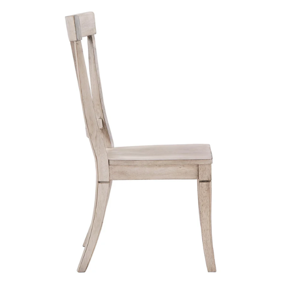 Solid Wood Slat Back Dining Chairs (Set of 2) – Farmhouse Style Seating