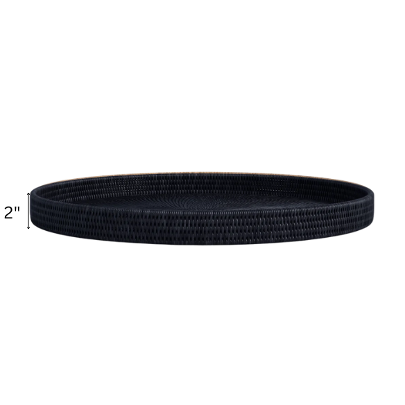 Wicker Serving Tray – Coastal-Inspired, Natural Rattan Design for Dining & Decor