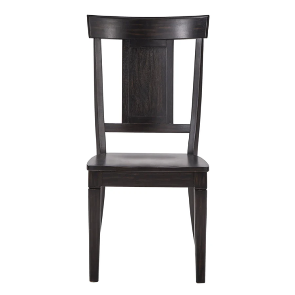 Solid Wood Slat Back Dining Chairs (Set of 2) – Farmhouse Style Seating