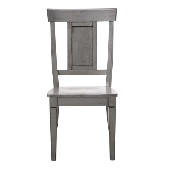 Solid Wood Slat Back Dining Chairs (Set of 2) – Farmhouse Style Seating