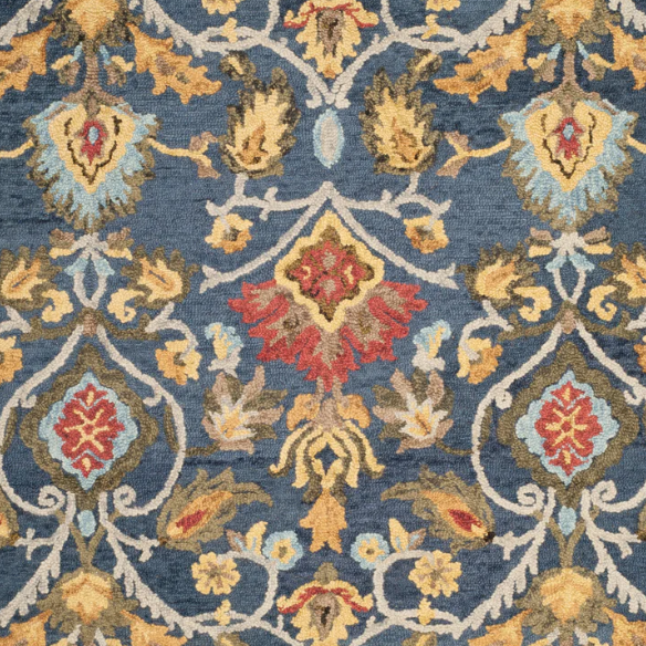 Tufted Wool Area Rug – Luxurious Floral Design
